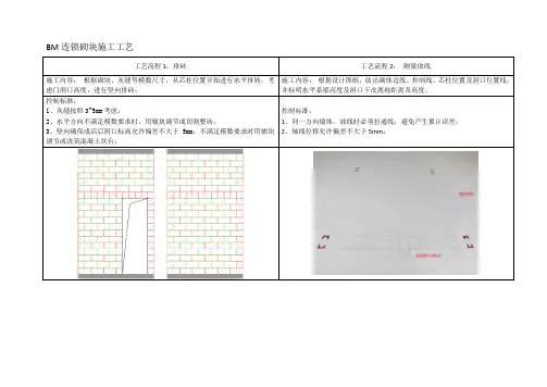 BM连锁砌块施工工艺