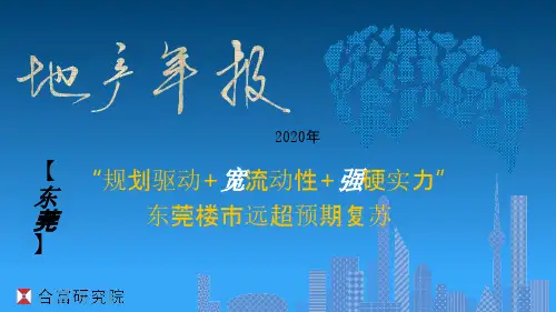 2020年东莞房地产市场年报