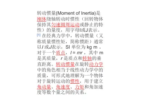 转动惯量的计算