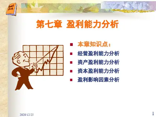 盈利能力分析(PPT 51页)