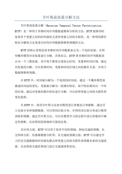 贝叶斯流张量分解方法