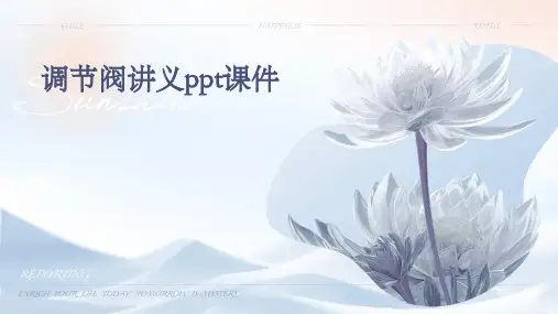调节阀讲义PPT课件