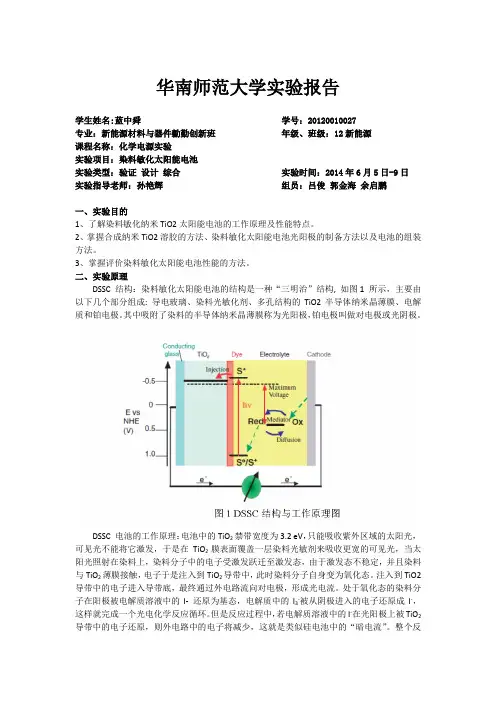 染料敏化太阳能电池