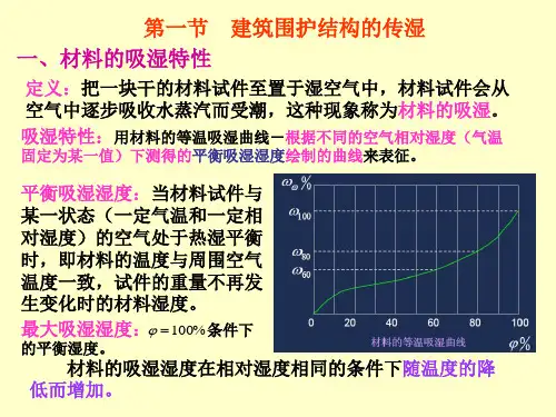 第四章建筑围护结构的传湿与防潮