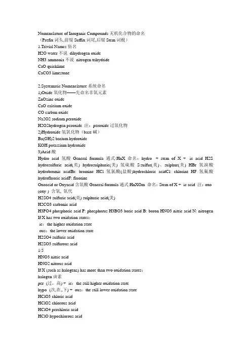 (完整版)化合物英文命名规则
