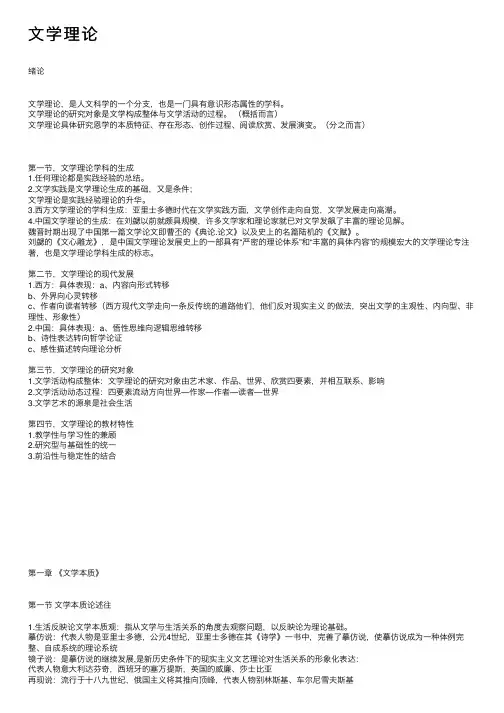 文学理论——精选推荐