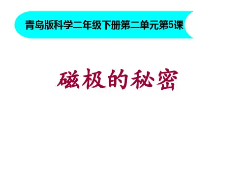 二年级下册科学课件 - 《5磁极的秘密》 青岛版 (共13张PPT)
