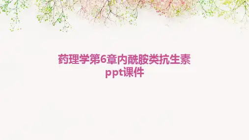 药理学第6章内酰胺类抗生素PPT课件