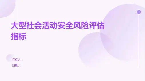 大型社会活动安全风险评估指标
