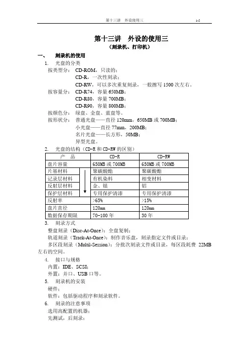 十三 刻录机使用