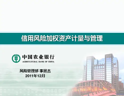 RWA计量与管理