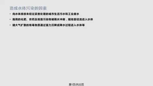 水体污染与净化PPT课件