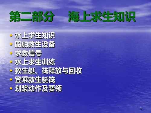 海上求生知识PPT课件
