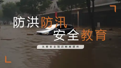 防洪防汛-汛期安全知识教育课件