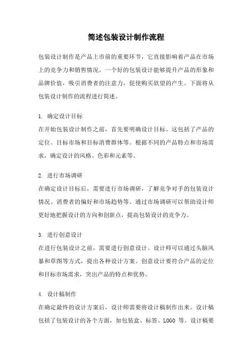 简述包装设计制作流程