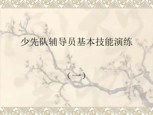 教师校长教育教学管理培训课件《少先队辅导员基本技能演练》