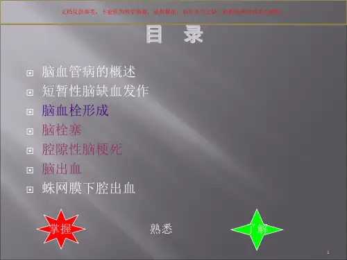 神经病学脑血管病课件