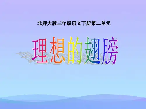 北师大版小学三年级下册语文《理想的翅膀》课件PPT课件PPT