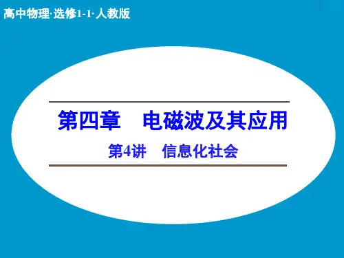人教版高中物理选修1-1精品课件 第4讲 信息化社会