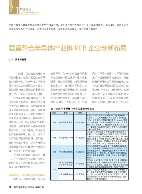 垂直整合半导体产业链PCB企业创新布局