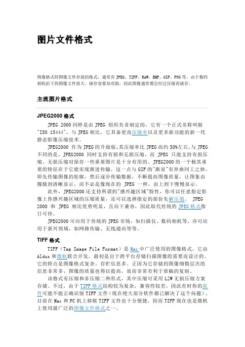 图片文件格式