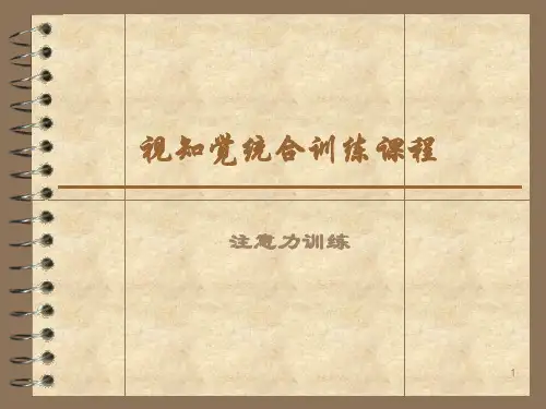 注意力训练课程ppt课件
