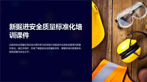 (新)掘进安全质量标准化培训课件