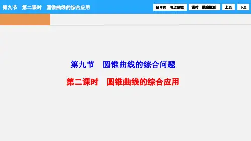 高考数学 第八章 第九节 第二课时 圆锥曲线的综合应用课件 理 新人教A