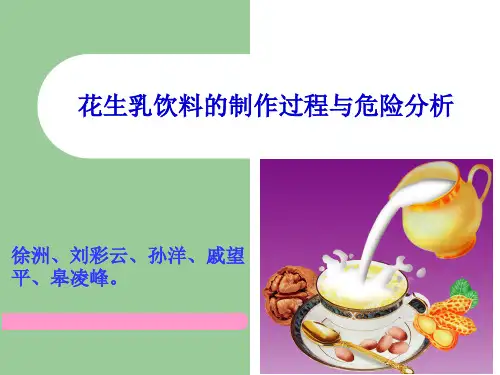 _花生乳饮料制作