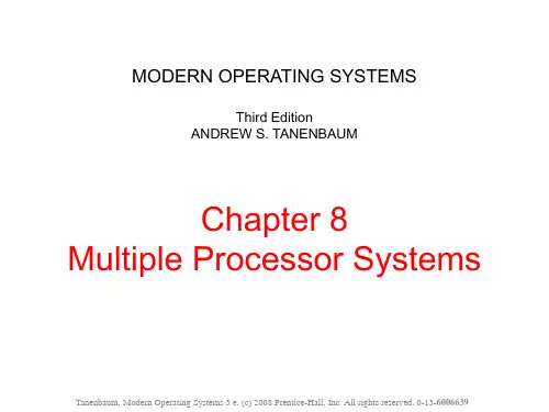 MOS-Ch08-e3 《现代操作系统》Andreww S.Tanenbaum配套课件ppt
