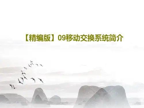 【精编版】09移动交换系统简介PPT文档36页
