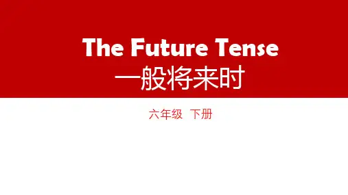 小学英语六年级下册专题复习——一般将来时(课件)