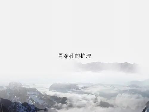胃穿孔的护理讲课文档