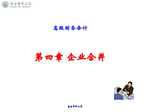 财经-财务会计专业高级财务会计-第4章企业合并课件