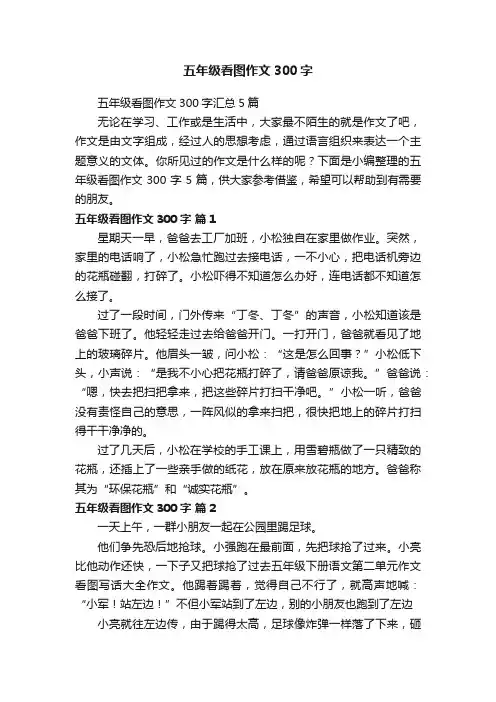 五年级看图作文300字汇总5篇
