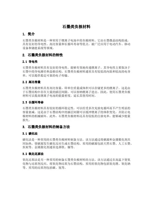 石墨类负极材料
