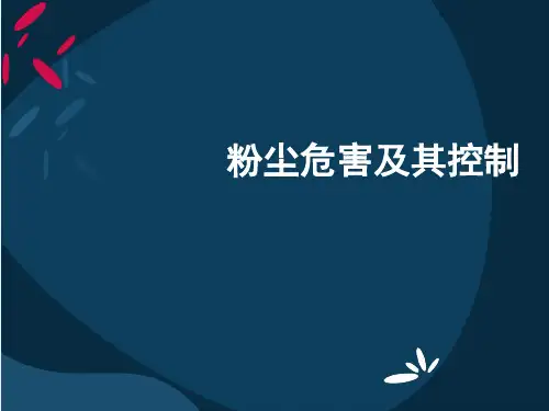 粉尘危害及其控制
