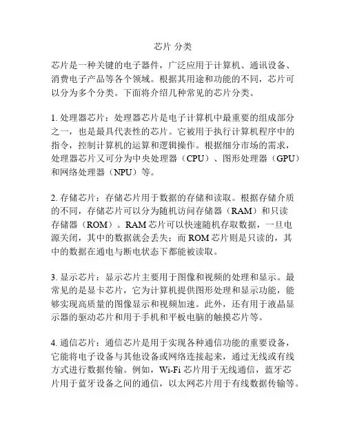 芯片 分类