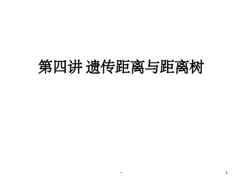遗传距离 ppt