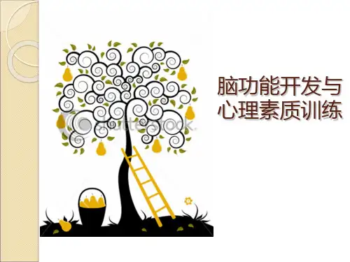 脑功能开发与心理素质训练 第八章