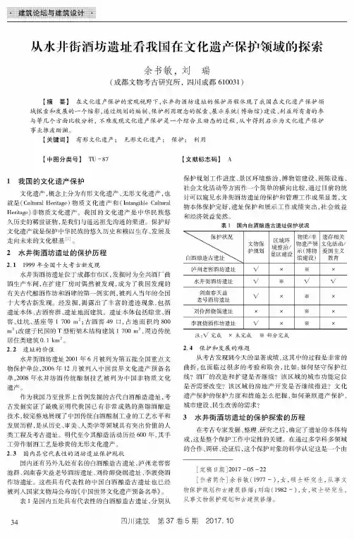 从水井街酒坊遗址看我国在文化遗产保护领域的探索