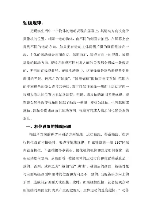 摄影轴线