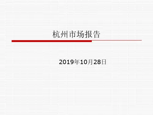 2019杭州家居建材市场报告(10月28日)-PPT精选文档