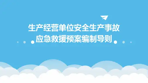 生产经营单位安全生产事故应急救援预案编制导则