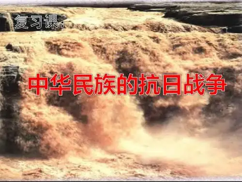 中华民族的抗日战争PPT课件17 人教版
