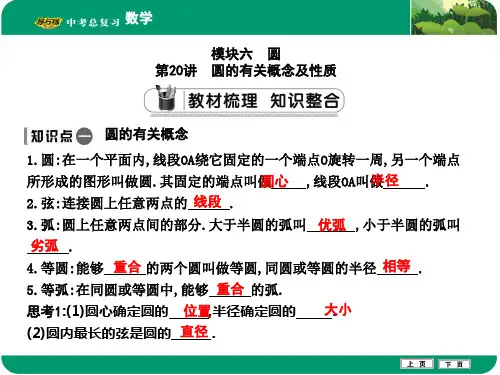 第20讲 圆的有关概念及性质.doc