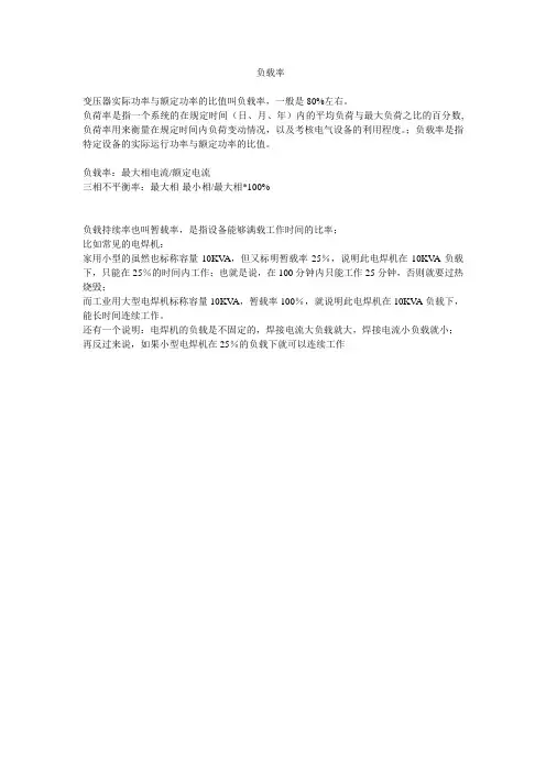 负载率