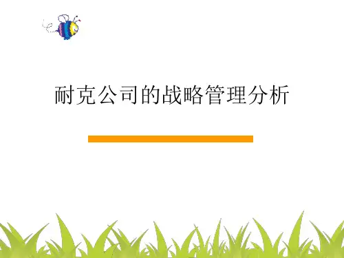 耐克公司的战略管理分析