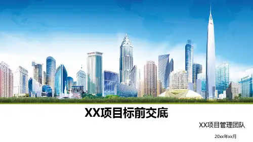 XX项目工程标前交底