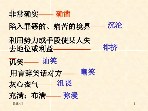 词语解释PPT课件
